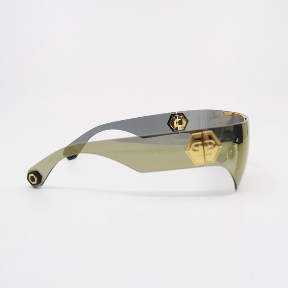 PHILIPP PLEIN Hero SPP029M 400G Gold Shield, Gold Women\'s New Sunglasses. main image 6